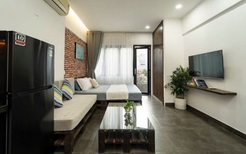 Cho thuê căn hộ cho thuê Quận 1, đường Lê Thị Riêng, gần ĐH Văn Lang, Công Viên Toa Đàn, 23/9
