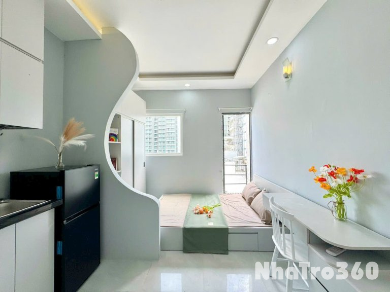 Cho thuê căn hộ Studio Ban công Q1 gần cầu Nguyễn Văn Cừ, Nowzone, ĐH KHTN, ĐH Sài Gòn, ĐH Sư Phạm