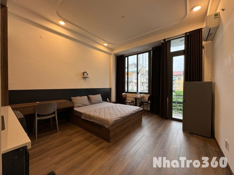 Cho thuê căn hộ Studio Ban công Q1 gần cầu Thị Nghè, cầu Ba Son, ĐH Mở, ĐH Kinh tế UEH
