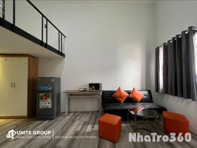 Cho thuê căn hộ Duplex Cửa sổ Q4 gần ĐH Luật, ĐH Nguyễn Tất Thành, cầu Kênh Tẻ, cầu Ông Lãnh