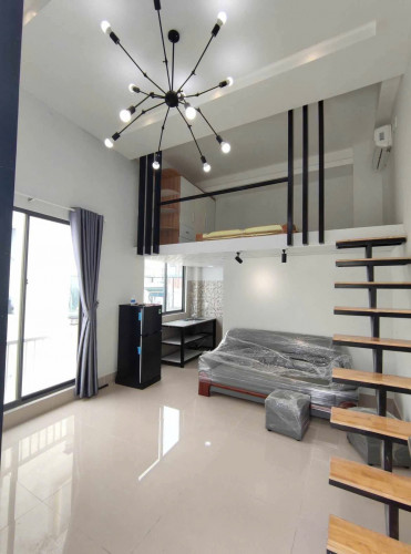 Cho thuê căn hộ Duplex Cửa sổ Q4 gần ĐH Luật, ĐH Nguyễn Tất Thành, cầu Kênh Tẻ, cầu Ông Lãnh
