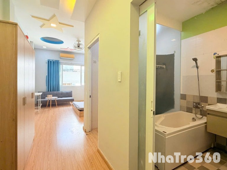Cho thuê căn hộ tách bếp, Q8, Đường Phạm Thị Tánh, gần ĐH Kinh Tế (csB và csN), CV Tạ Quang Bửu, cầu Chánh Hưng