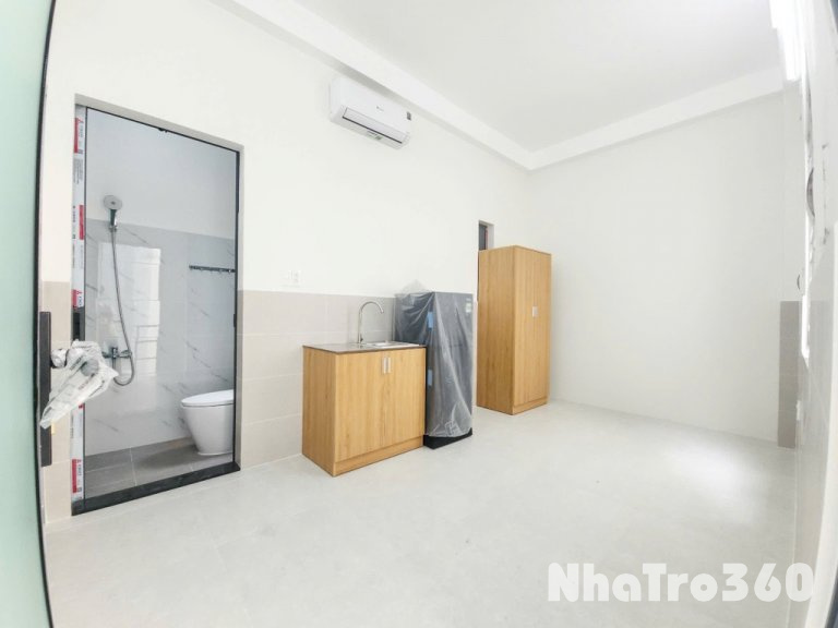 Studio, tủ lạnh, cửa sổ, full nội thất, tự do