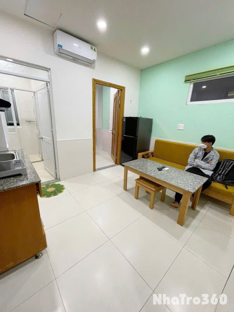 Cho thuê căn hộ 1PN Ban công Q4 gần cầu Kênh Tẻ, ĐH Luật, ĐH Nguyễn Tất Thành