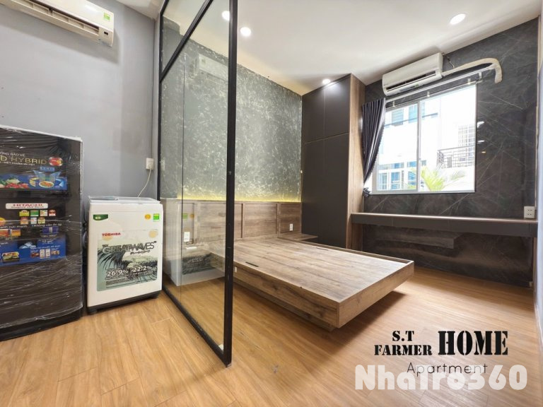 Full nội thất, cửa sổ, studio, tách bếp, 1pn