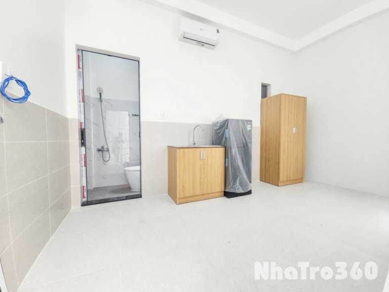 Studio, tủ lạnh, cửa sổ, full nội thất, tự do