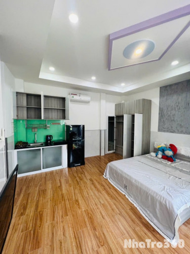 Cho thuê căn hộ Studio Ban công Q4 gần cầu Kênh Tẻ, ĐH Luật, ĐH Nguyễn Tất Thành, cầu Khánh Hội