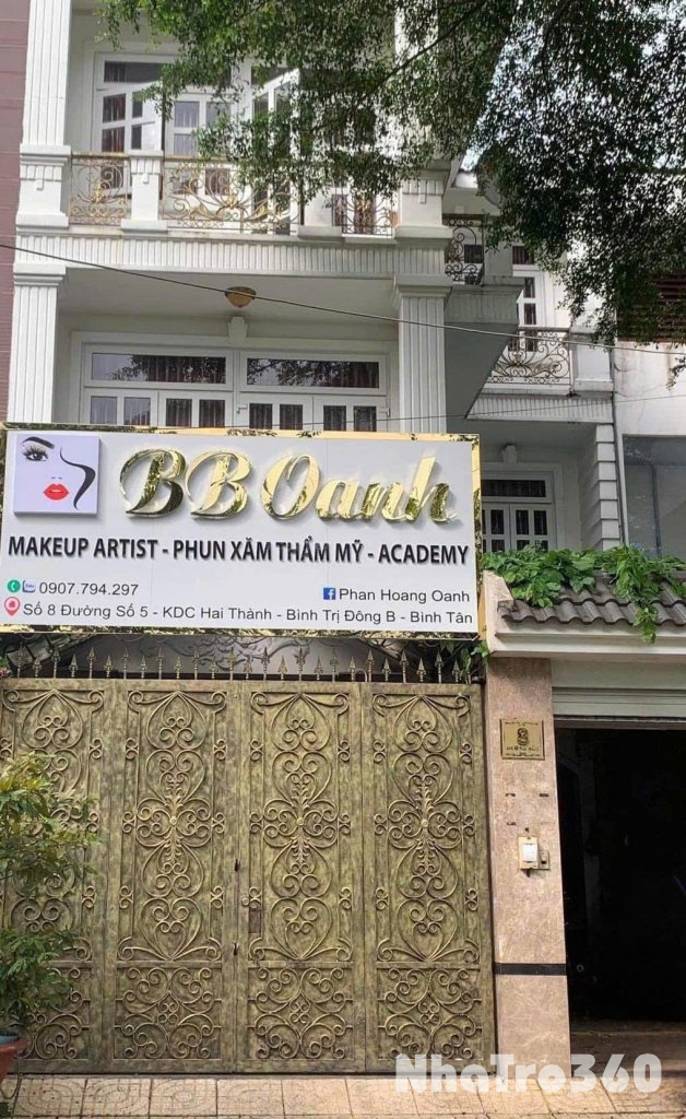 Cho thuê Nhà 140m2 tại số 8 Đường số 5, KDC Hai Thành, Phường Bình Trị Đông B, Bình Tân