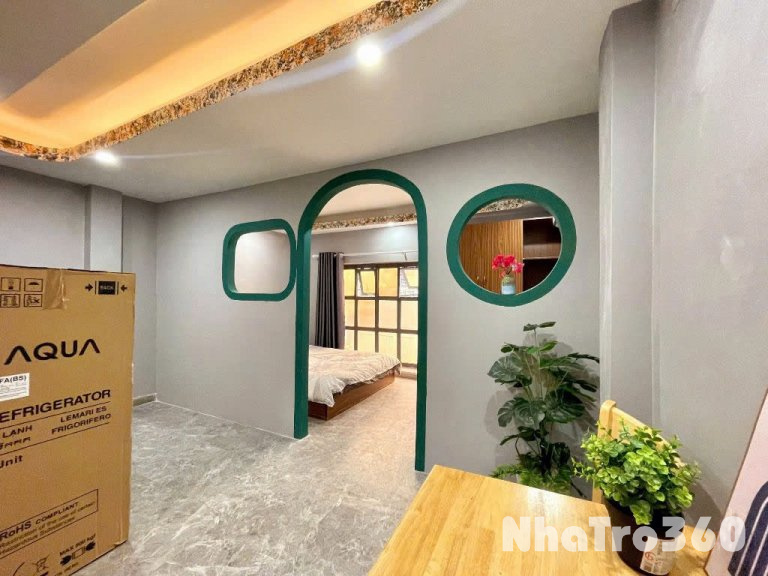 Full nội thất, 1 phòng ngủ, tách bếp, cửa sổ