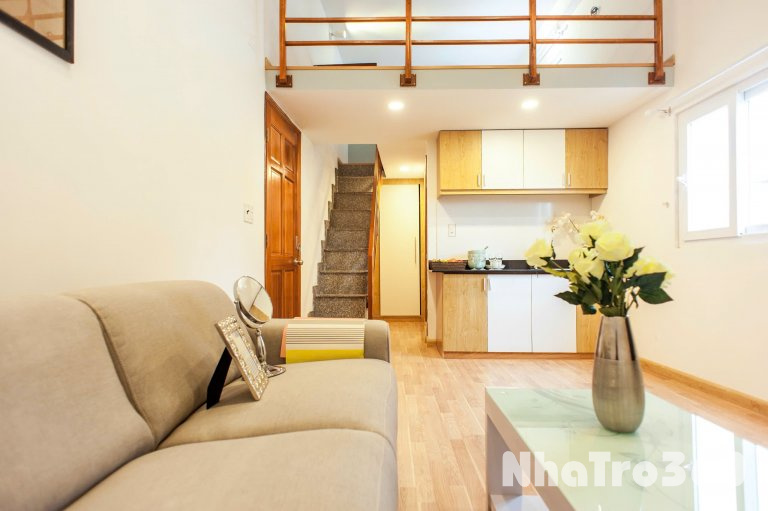 Cho thuê căn hộ Duplex, 50m2, Q4, Đường Bến Vân Đồn, gần ĐH Luật, ĐH Nguyễn Tất Thành, Chợ Xóm Chiếu