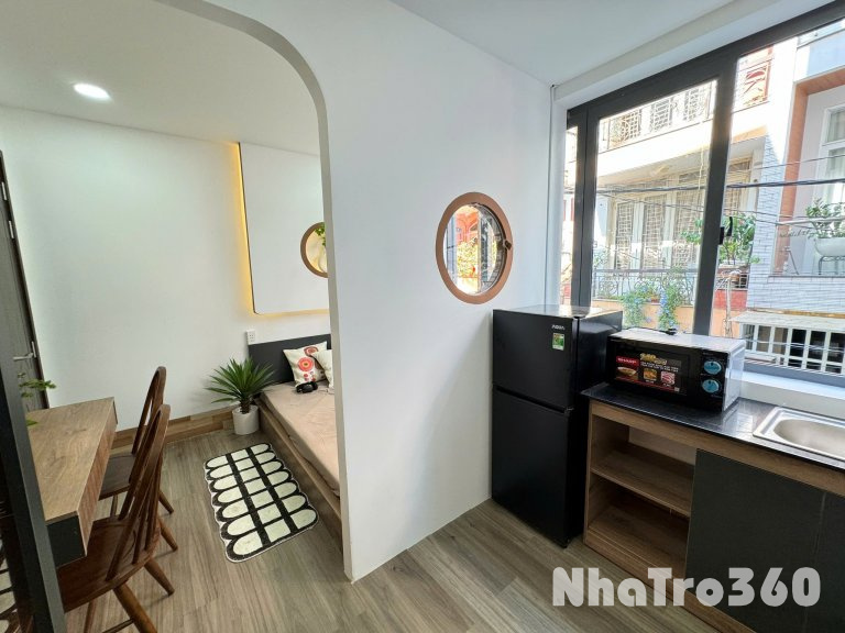 Cho thuê căn hộ mini 1PN, tách bếp, cửa sổ lớn siêu xịn xò quận 10.