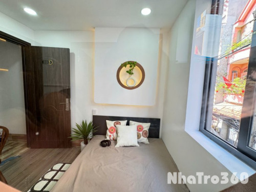 Cho thuê căn hộ mini 1PN, tách bếp, cửa sổ lớn siêu xịn xò quận 10.