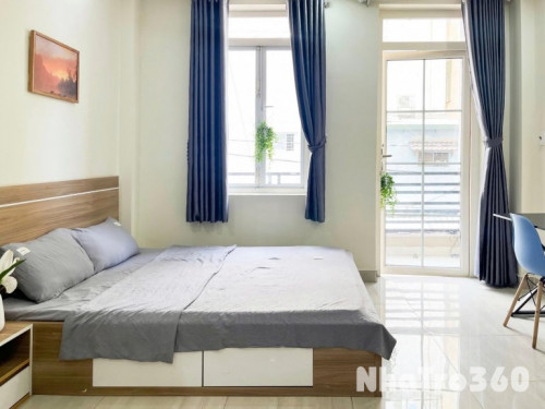 Cho thuê căn hộ Studio Ban công Q10 gần ĐH Kinh tế UEH, ĐH Bách Khoa, ĐH Hoa Sen, ĐH Huflit
