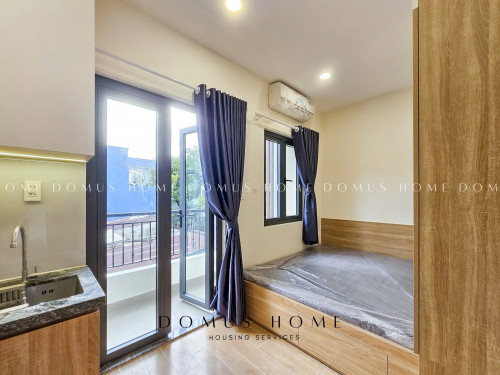 Cho thuê studio ban công - gần ngay cầu chữ Y, cầu Nguyễn Văn Cừ, cầu Rạch Ông,...