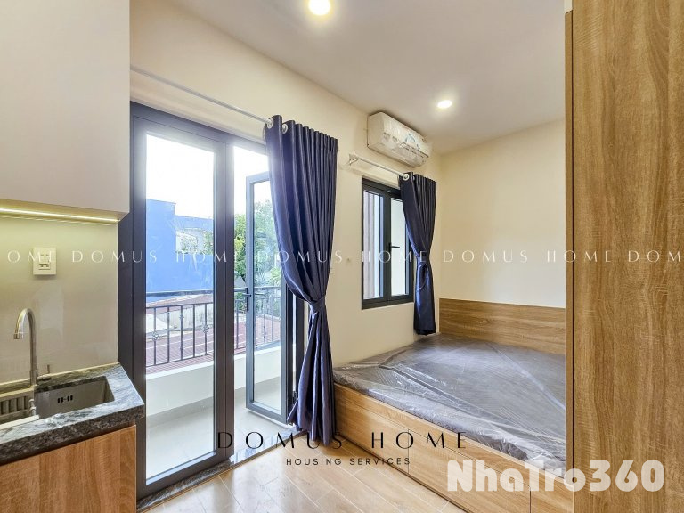 Cho thuê studio ban công - gần ngay cầu chữ Y, cầu Nguyễn Văn Cừ, cầu Rạch Ông,...