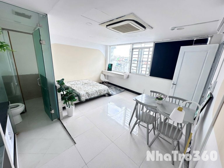 Căn hộ Studio full nội thất – cửa sổ thoáng mát