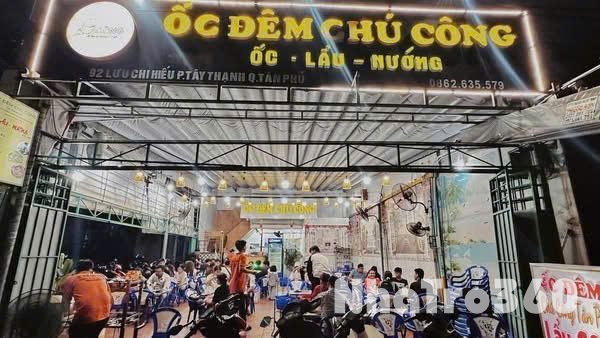 CHÍNH CHỦ SANG GẤP QUÁN ỐC ĐÊM CHÚ CÔNG - TÂN PHÚ