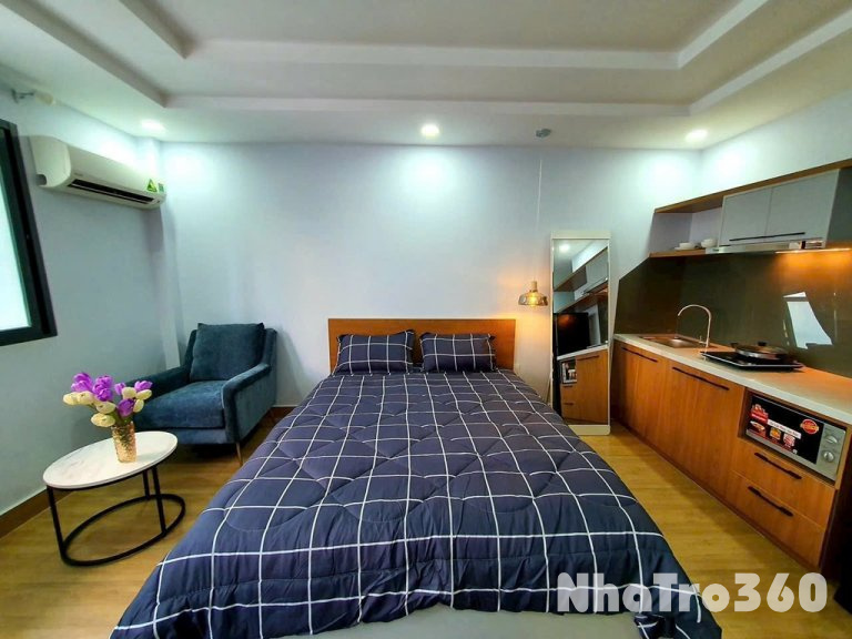 Studio bancol full nội thất gần đh Văn Lang Cs1 Q1