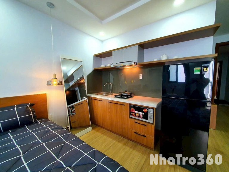 Studio bancol full nội thất gần đh Văn Lang Cs1 Q1