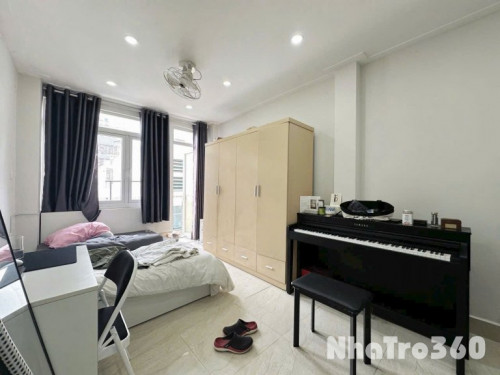 Studio ban công lớn - máy giặt riêng quận 10. Gần ĐH Bách Khoa, ĐH Huflit, ĐH Ki Studio ban công lớn - máy giặt riêng quận 10.