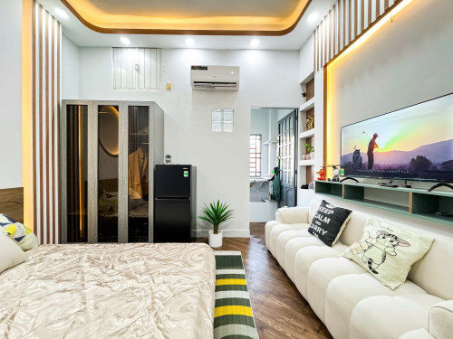 1 Phòng Ngủ Tách Bếp Full Nội Thất Trống Sẵn ở Liền được