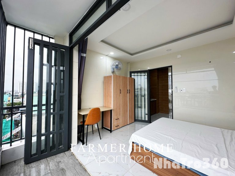 Cho thuê căn hộ Studio Ban công, Tách bếp Q8 gần cầu Kênh Xáng, cầu Nguyễn Văn Cừ, ĐH Tôn Đức Thắng