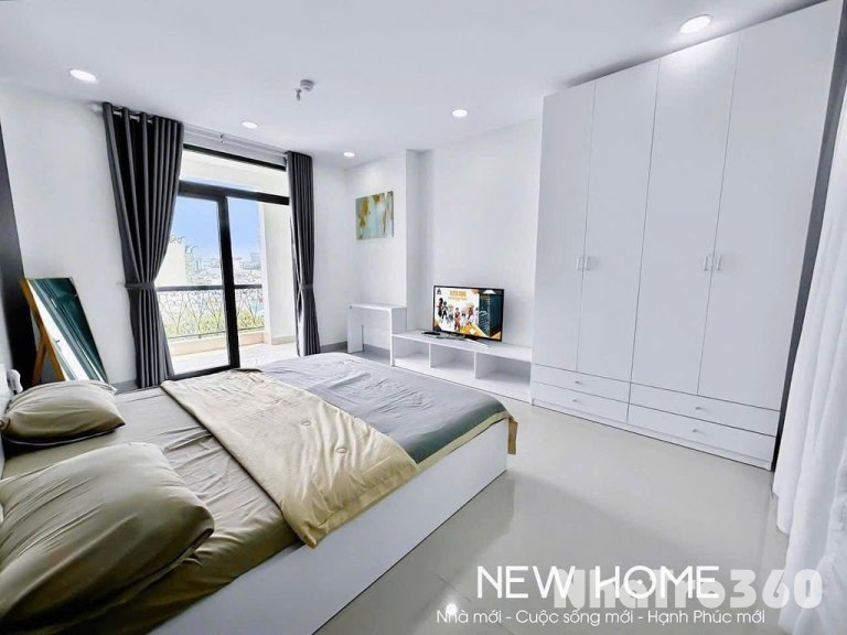 Căn hộ 1pn bancol full nội thất bancol thang máyQ3