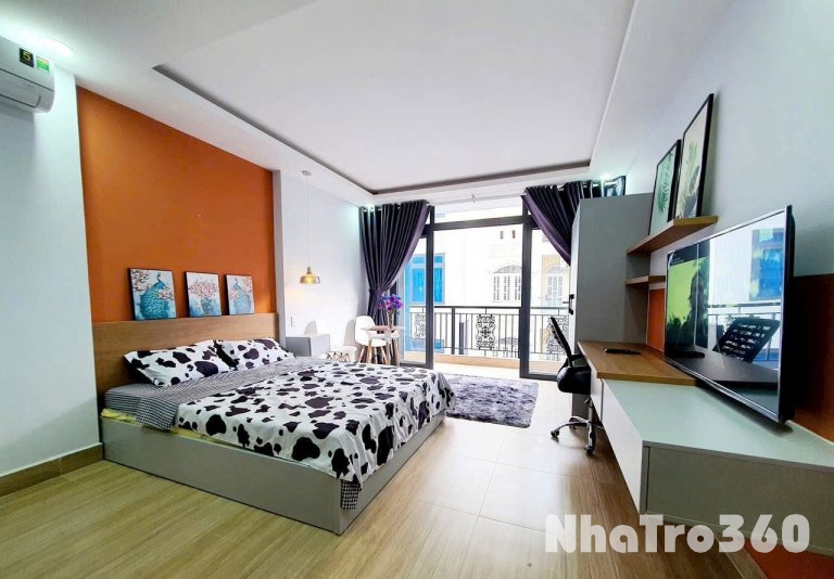 Cho thuê căn hộ Studio Ban công thoáng Q1 gần chợ Bến Thành, Bitexco, Takashimaya, cầu Calmette
