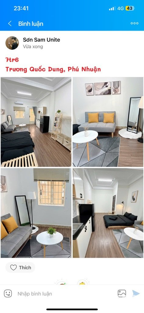 🏠CHO THUÊ CĂN HỘ FULL NỘI THẤT 35M2 PHÚ NHUẬN