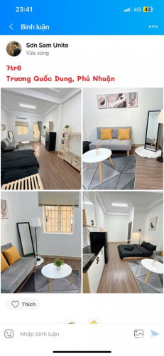 🏠CHO THUÊ CĂN HỘ FULL NỘI THẤT 35M2 PHÚ NHUẬN