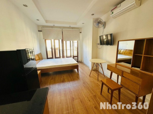 Cho thuê studio quận 1 cửa sổ lớn, full nội thất