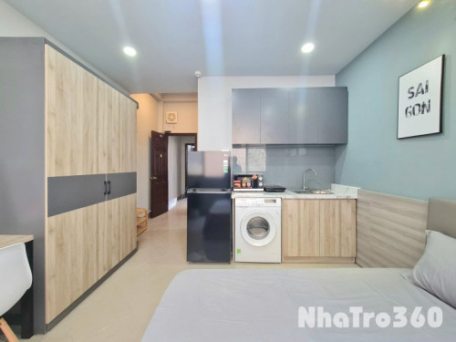 Cho thuê Studio full nội thất, máy giặt riêng Q1, gần chợ Bến Thành, Bitexco, Pullman, phố đi bộ Bùi Viện…