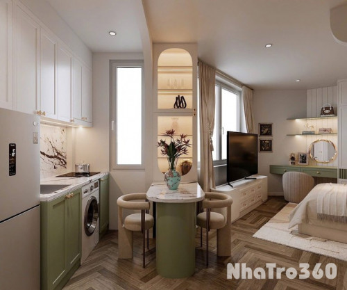 CHO THUÊ PHÒNG STUDIO TÁCH BẾP NGAY NHÀ GA T3, QTB