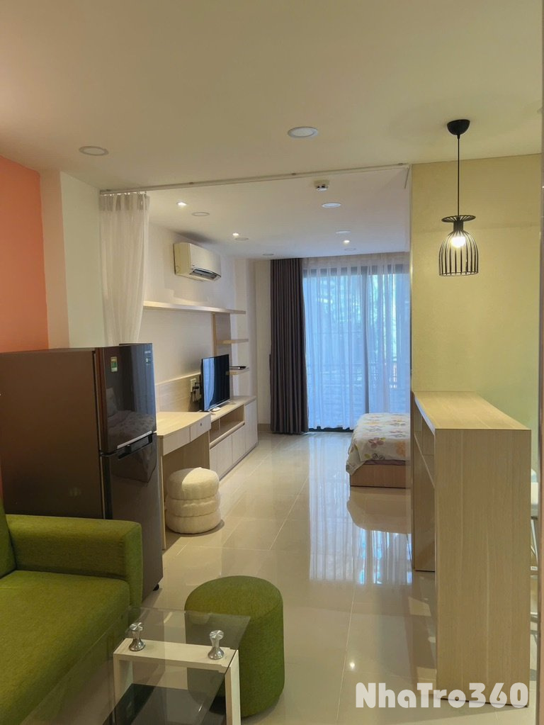 Cho Thuê Căn Hộ Studio Tách Bếp Full Nội Thất