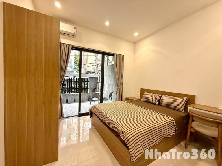 CHO THUÊ CĂN HỘ 1PN BAN CÔNG- NỘI THẤT- SÂN BAY