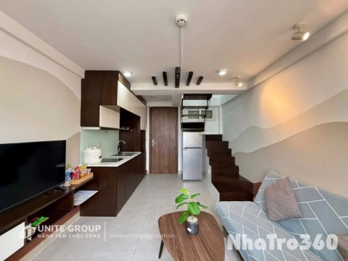 CHO THUÊ DUPLEX FULL NỘI THẤT CÓ CỬA SỔ TRỜI, QTB