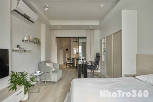 Cho thuê căn hộ 1PN quận 1 ban công full nội thất
