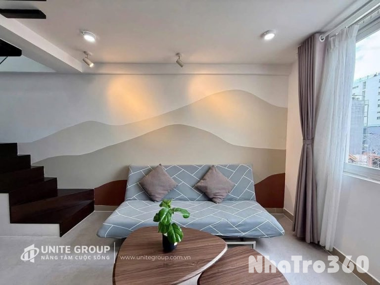 CHO THUÊ DUPLEX FULL NỘI THẤT CÓ CỬA SỔ TRỜI, QTB