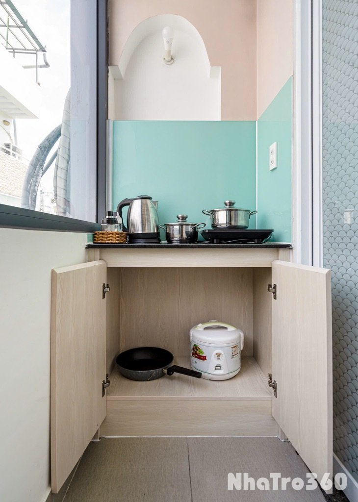 Cho thuê căn hộ 1PN quận 1, ban công full nội thất