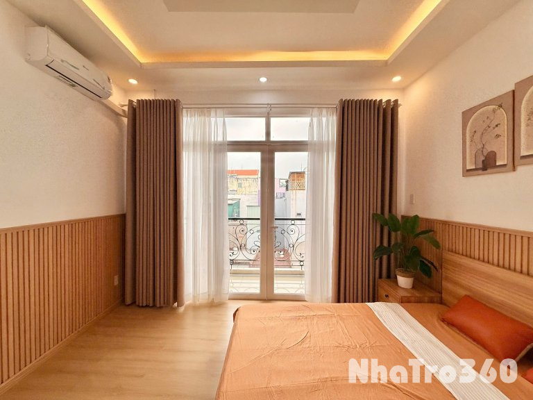 Cho thuê căn hộ 1PN Ban công thoáng Q4 gần chợ 200, ĐH Luật, ĐH Nguyễn Tất Thành
