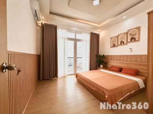 Cho thuê căn hộ 1PN Ban công thoáng Q4 gần chợ 200, ĐH Luật, ĐH Nguyễn Tất Thành