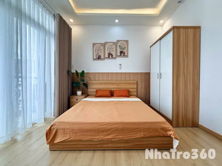 Cho thuê căn hộ 1PN Ban công thoáng Q4 gần chợ 200, ĐH Luật, ĐH Nguyễn Tất Thành