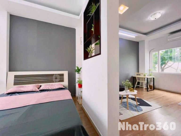 Cho thuê căn hộ 1PN quận 1, cửa sổ full nội thất