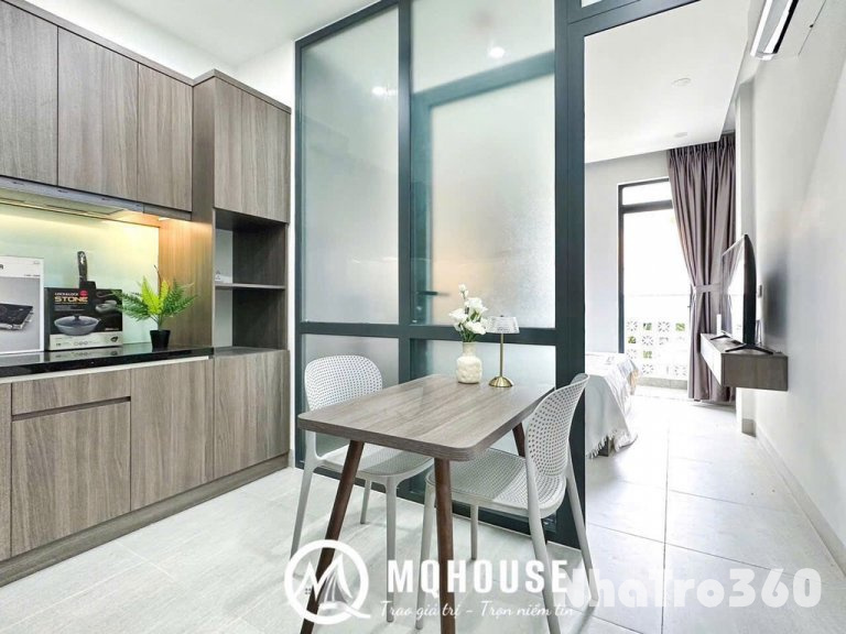 Cho thuê căn hộ 1PN quận 3 ban công, full nội thất
