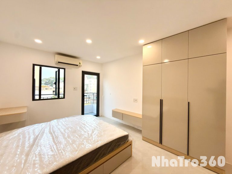 Cho thuê căn hộ Studio Ban công MỚI BÓC SEAL Q1 gần cầu Nguyễn Văn Cừ, Nowzone, chợ An Đông, Ngã Sáu Cộng Hoà