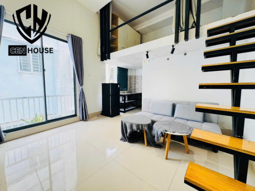 Cho thuê căn hộ Duplex (có gác), Q4, Đường Khánh Hội, gần Cầu Kênh Tẻ, Cầu Ông Lãnh, Chùa Giác Nguyên