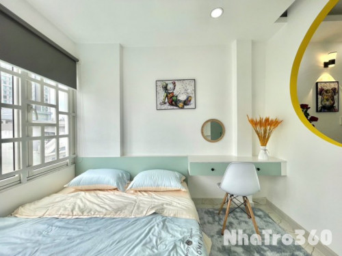 Cho thuê studio full nội thất ban công quận 1