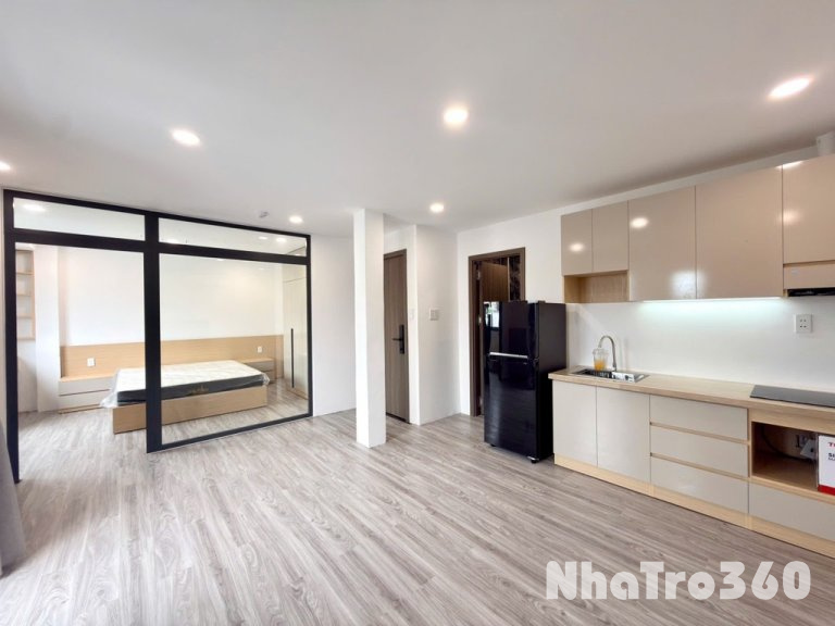 Cho thuê căn hộ 1PN quận 1 ban công, full nội thất