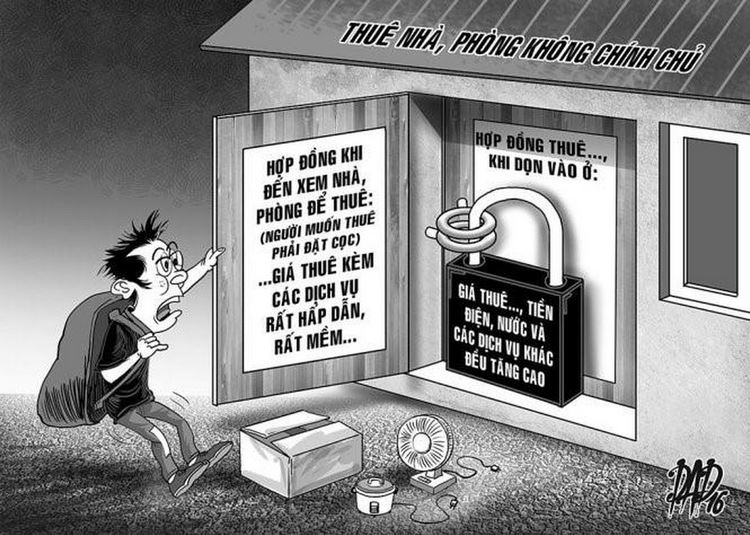 Chuyển đi và mất cọc vì chủ trọ tự tăng liên tục tiền điện nước